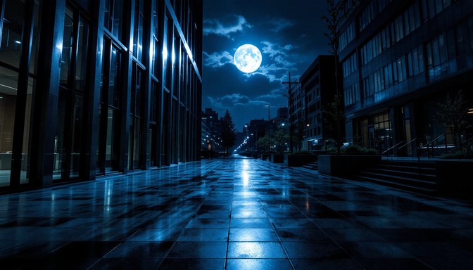 Free Moonlit Urban Reflection Image - Moonlight, Urban, Reflection ...