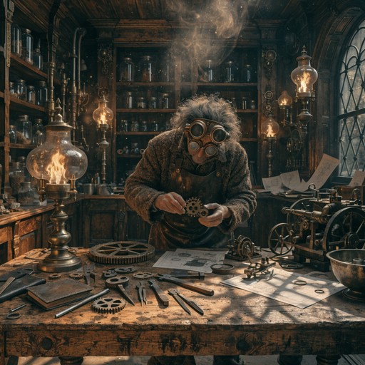 Free Steampunk Inventor Working Image - Steampunk, Inventor, Workshop ...
