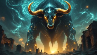 Free Celestial Bull Guardian Image - Bull, Celestial, Mystical ...