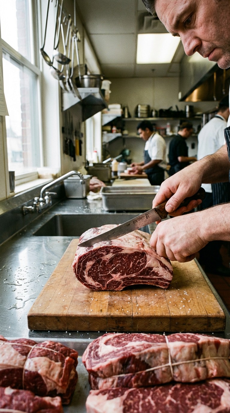 Free Butcher Prepares Beef Image - Butcher, Beef, Meat | Download at ...