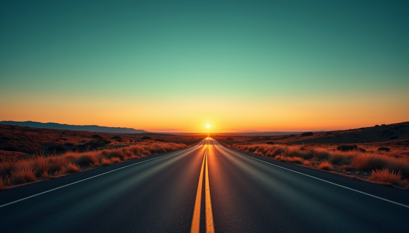 Free Endless Highway Sunset Image - Road, Highway, Sunset | Download at ...