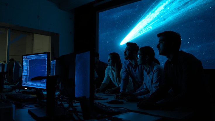 Free Discovering Comet Data Photo - Astronomy, Scientists, Comet ...