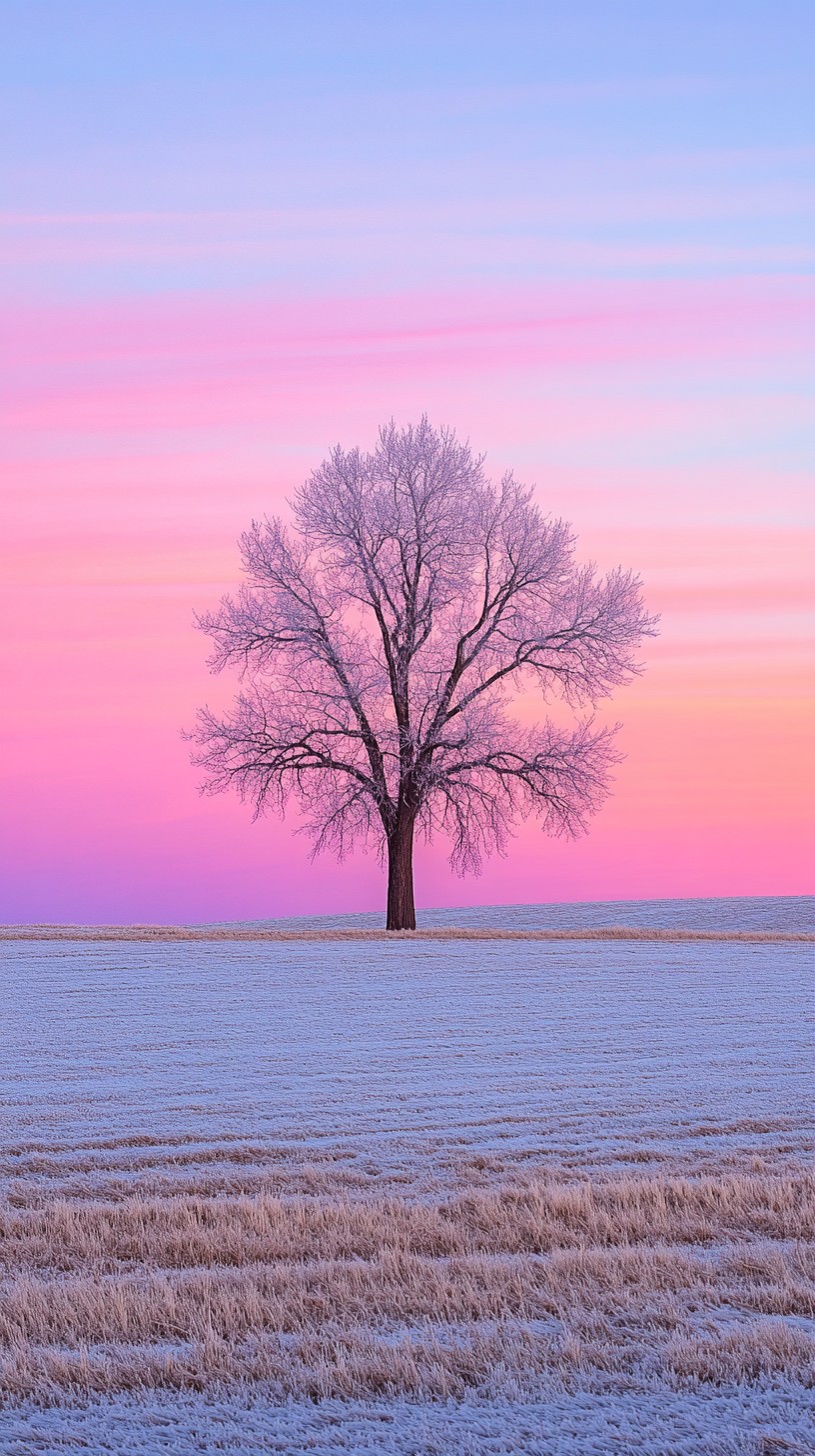 Free Solitary tree sunset Image - Tree, Sunset, Winter | Download at ...