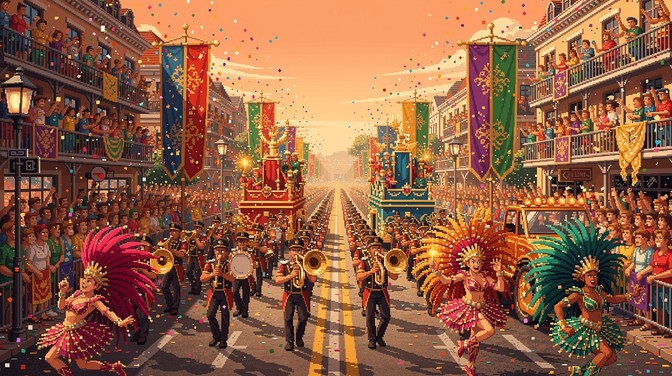 Download Papercut Carnival Parade Stock Images for Free | StockCake
