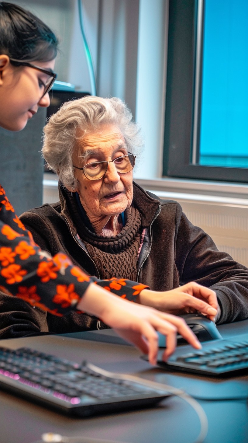 Old Person Learning Computer Free Learning Computer Skills Image - Learning, Computer, Elderly ...