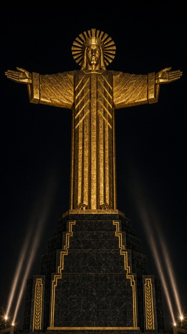 Download Golden Christ Statue Stock Images for Free | StockCake