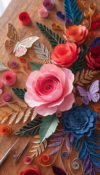 Free Paper Flower Artistry Image - Quilling, Papercraft, Handmade ...