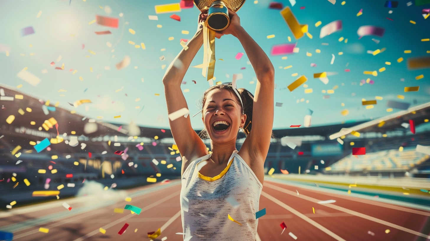 Free Victorious Athlete Celebrates Photo - Athlete, Celebration ...