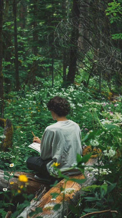 Peaceful Writing Free Forest Writing Adventure Image - Forest, Writing, Woman | Download ...