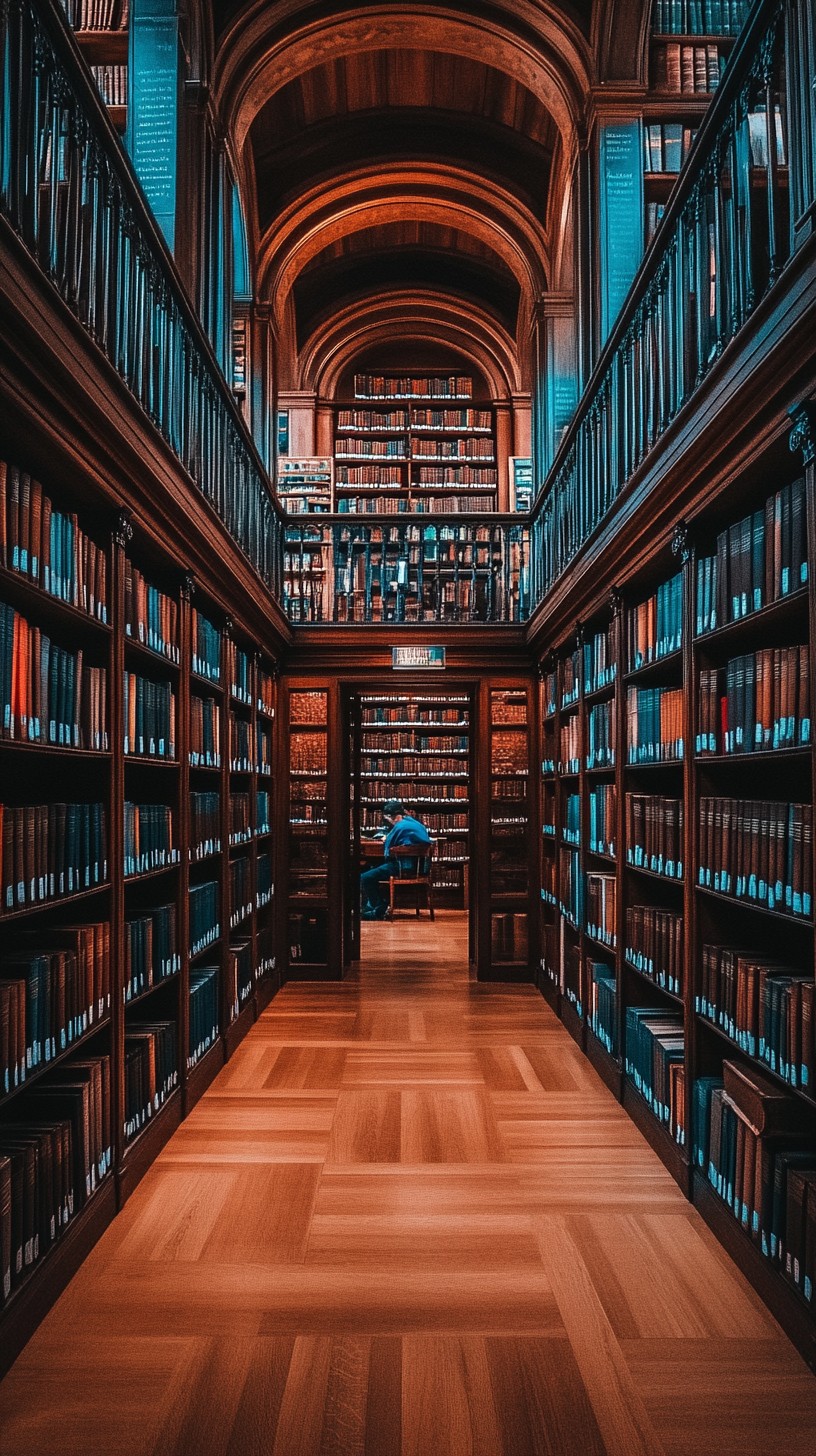 Free Elegant library interior Image - Library, Books, Shelves ...