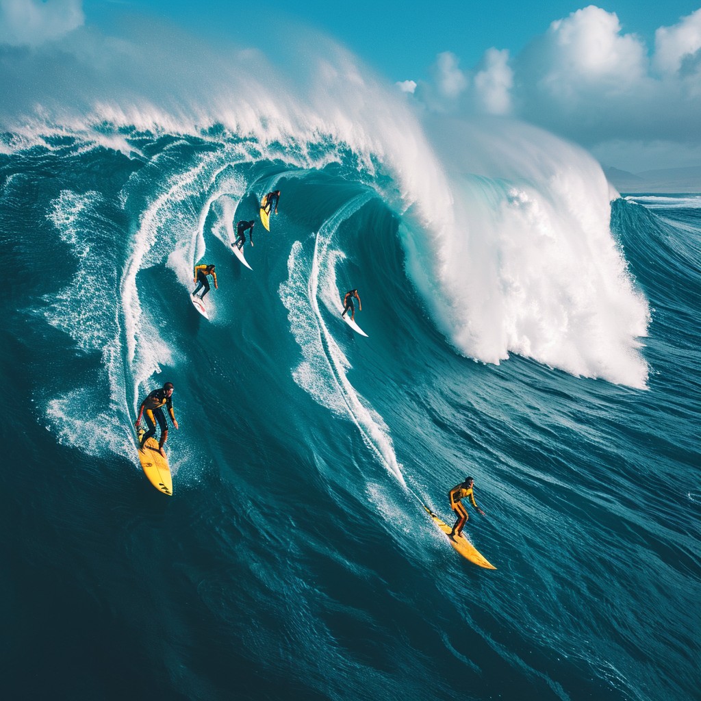 Wave Free Ridesrs Free Surfers Ride Wave Image - Surfing, Ocean, Wave | Download at StockCake