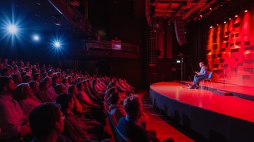 Engaging Dearstage Free Speaker on Stage Image - Speaker, Audience, Auditorium | Download ...