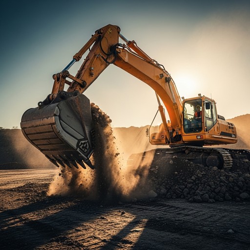 Large Machines In Action Free Earth Moving Might Image - Excavator, Construction, Machinery ...