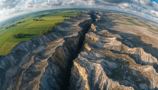 Free Earth's Dramatic Split Image - Aerial, Landscape, Fault | Download ...
