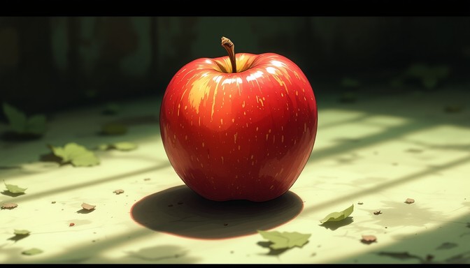Free Red glossy apple Image - Red, Apple, Marble | Download at StockCake