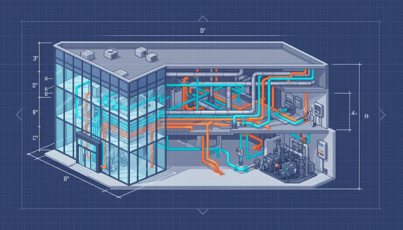 Free Building Systems Exposed Image - Isometric, Pixel, Building ...