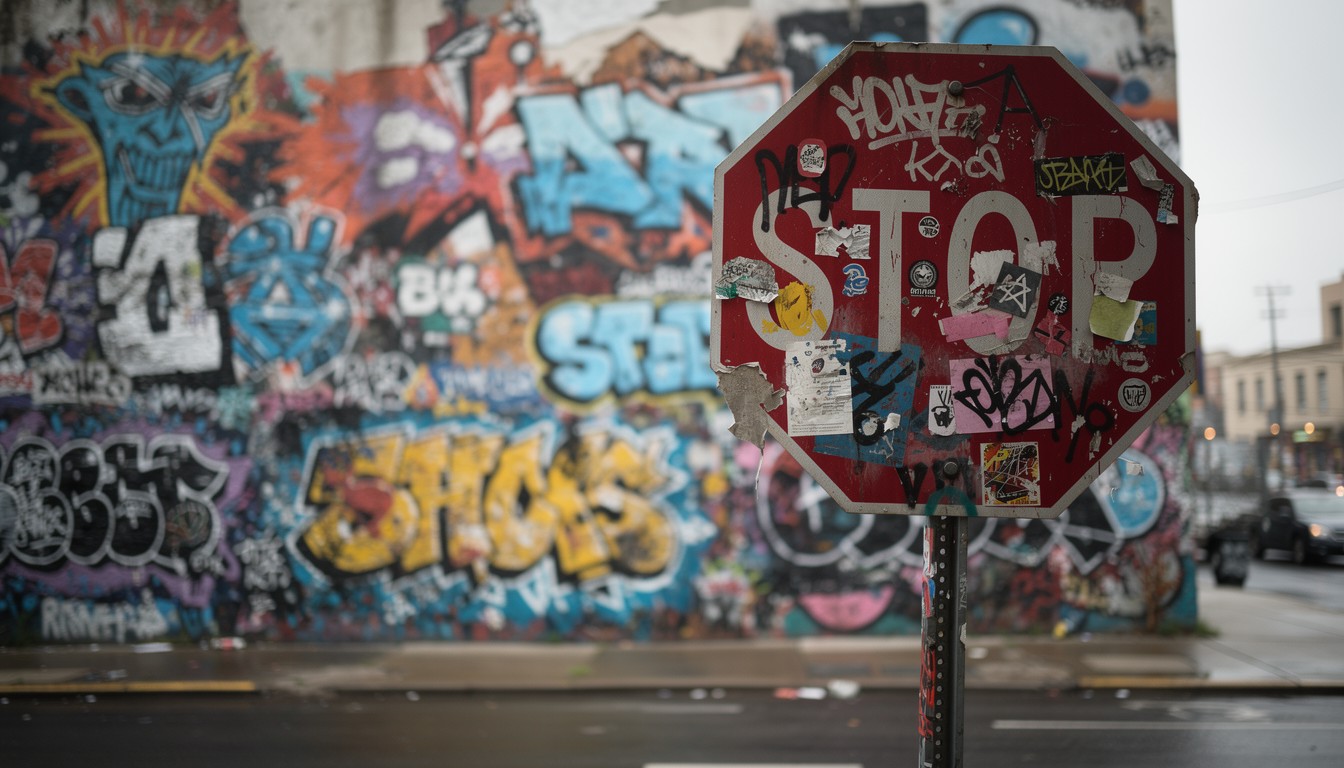 Free Urban Street Rebellion Image - Graffiti, Stop, Sign | Download at ...