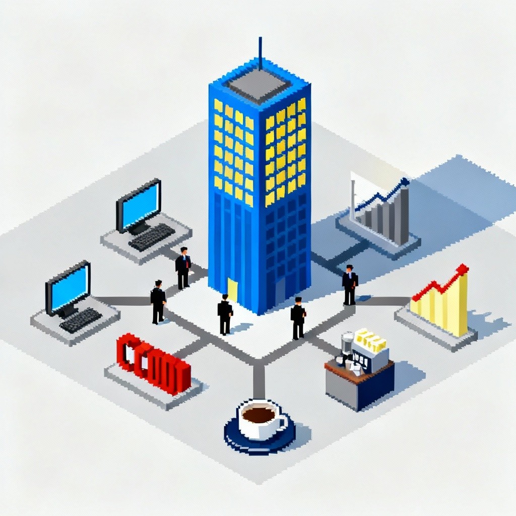 Free Corporate Pixel Ecosystem Image - Corporate, Isometric, Pixel ...