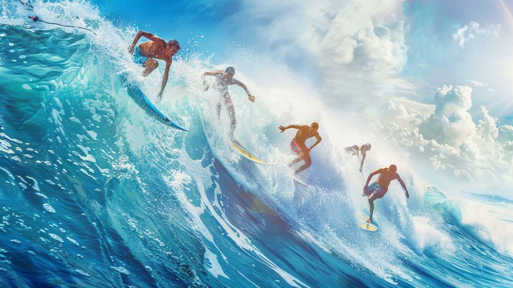 Free Surfers Catching Waves Image - Surfing, Ocean, Waves | Download at ...