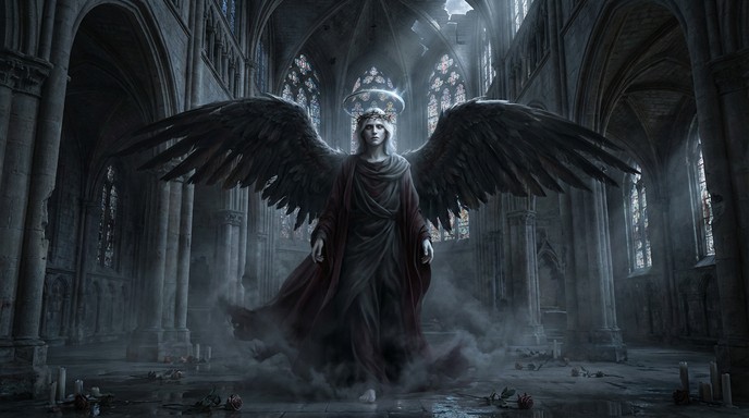 Free Gothic Angel Rising Image - Gothic, Cathedral, Wings | Download at ...