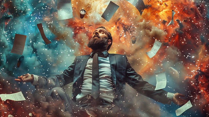 Free Cosmic Business Call Image - Businessman, Surreal, Fantasy ...