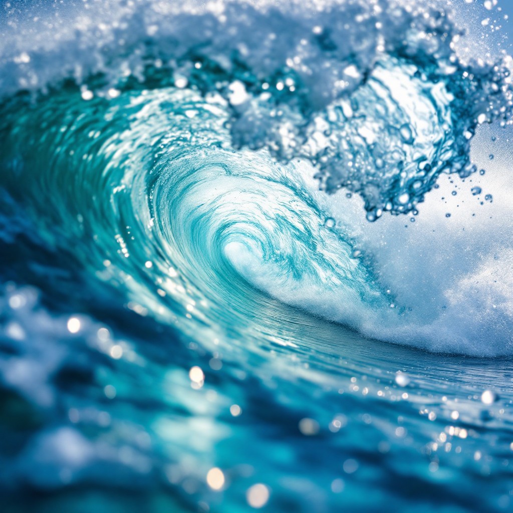 Free Turquoise Wave Curls Image - Wave, Ocean, Turquoise | Download at ...