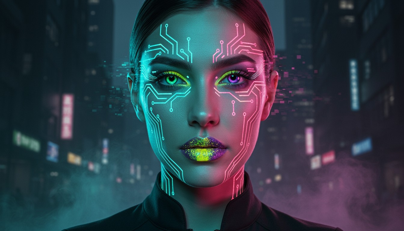Pyropunk Cosmetics Free Cyberpunk Makeup Glow Image - Cyberpunk, Futuristic, Neon ...