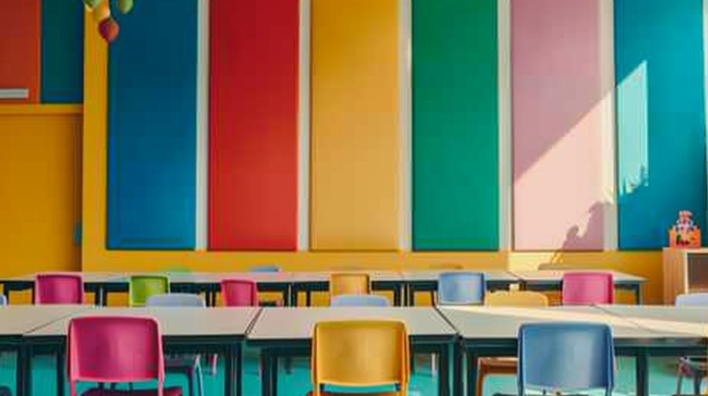 Free Colorful Classroom Interior Image - Colorful, Classroom, Interior ...