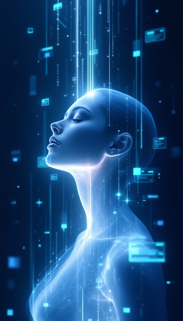 Free Digital Human Interface Image - Woman, Profile, Silhouette ...