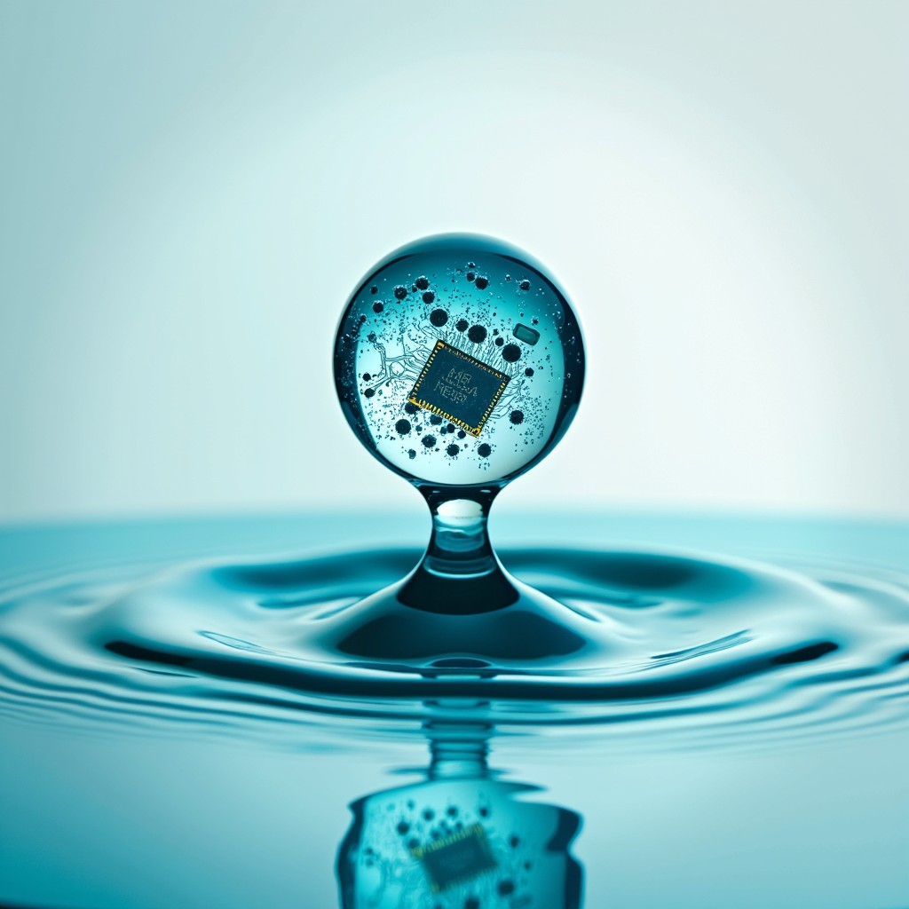 Free Liquid Tech Lens Image - Droplet, Water, Macro | Download at StockCake