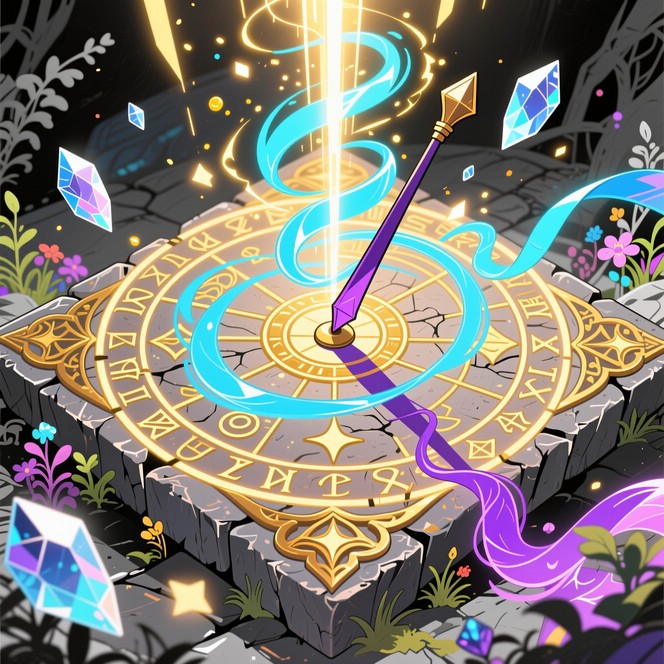 Magic Sundial Free Time Magic Unleashed Image - Sundial, Magic, Fantasy | Download at ...