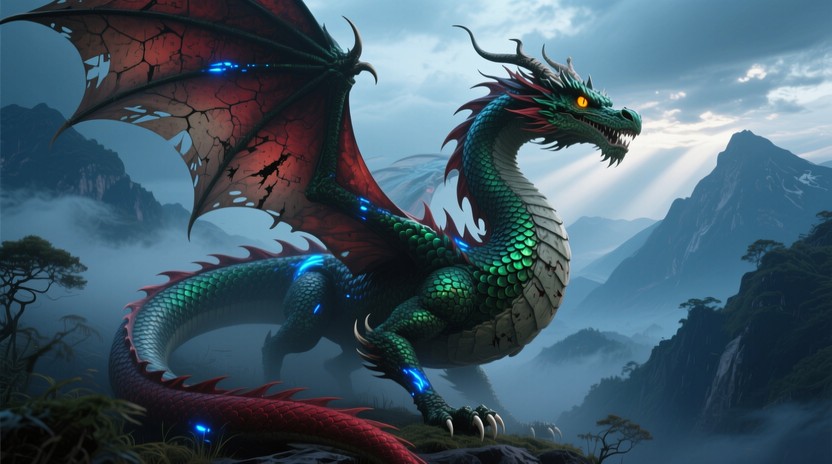 Dragon Adding Free Emerald Dragon Rising Image - Dragon, Emerald, Crimson | Download ...