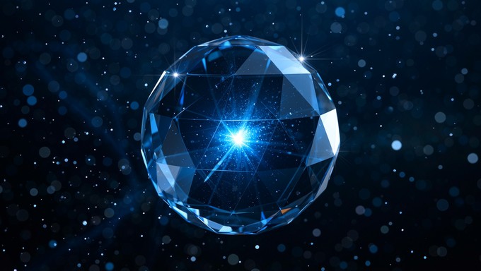 Free Glowing Geometric Orb Image | Download at StockCake