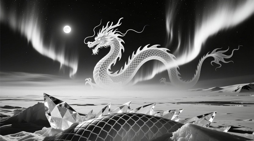 Free Majestic Ice Dragon Image - Dragon, Ice, Snow | Download at StockCake