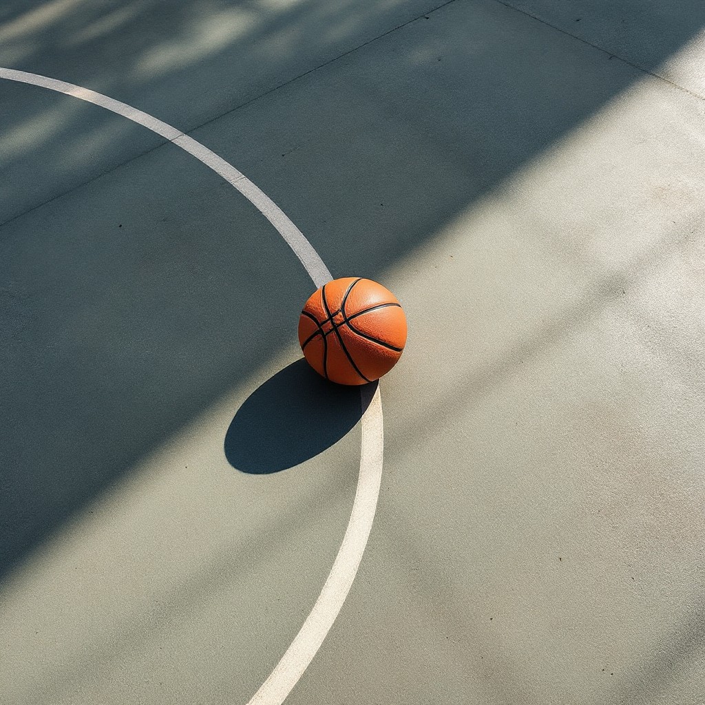 Basketball Shadow Color Free Basketball Meets Shadow Image - Basketball, Court, Shadows ...