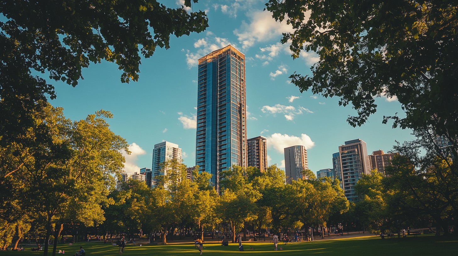 Free Urban Park View Image - Urban, Park, Skyscraper | Download at ...