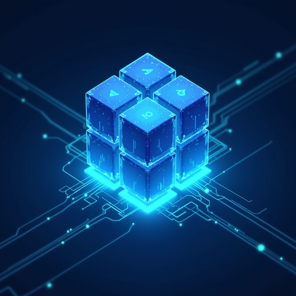 Data Cube Cartoon Free Glowing Data Cube Image - Cube, Data, Digital | Download at StockCake