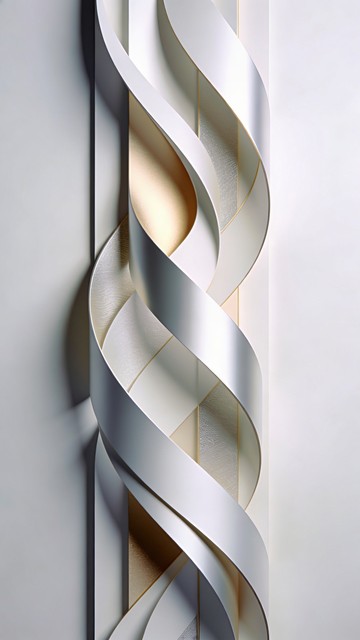 Free Elegant Flowing Ribbons Image - Elegant, Geometric, Ribbons ...