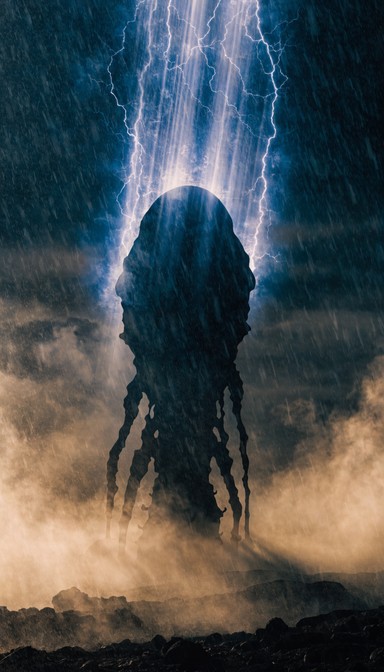 Free Alien Arrival Scene Image - Alien, Extraterrestrial, Silhouette ...