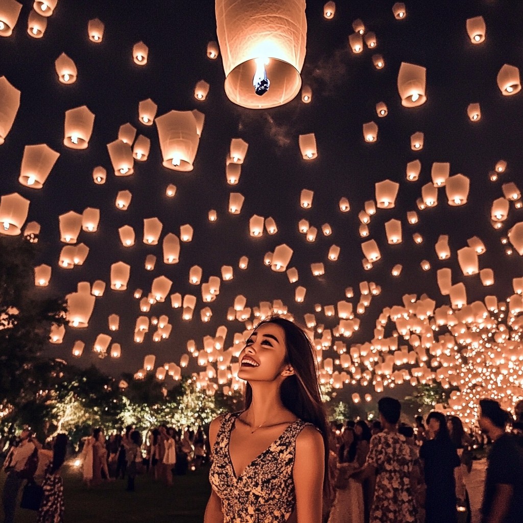 Free Lanterns light sky Image - Lanterns, Festival, Night | Download at ...