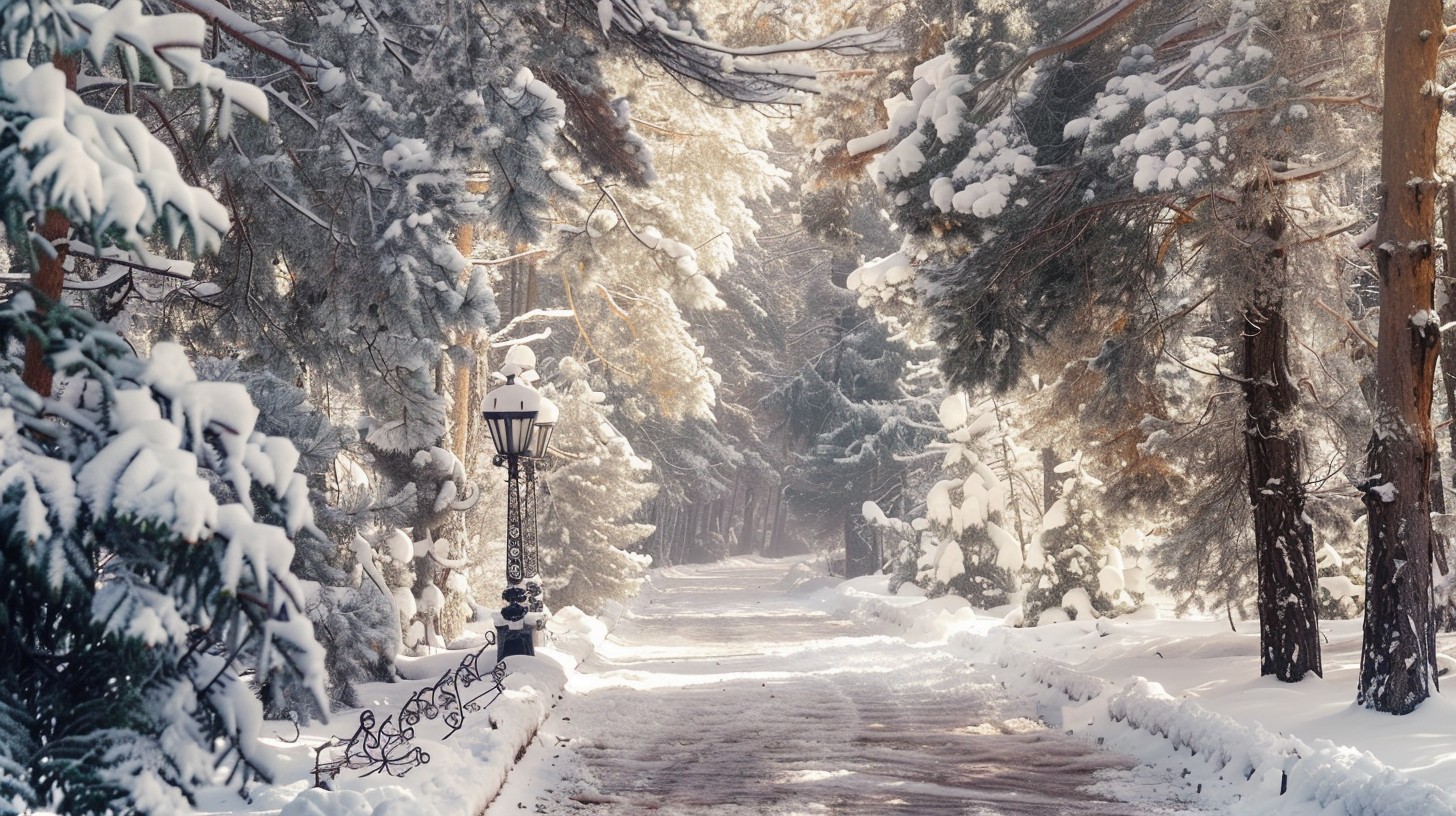 Spring/winter Halwf Way Free Enchanted Winter Pathway Image - Winter, Snow, Pathway | Download ...