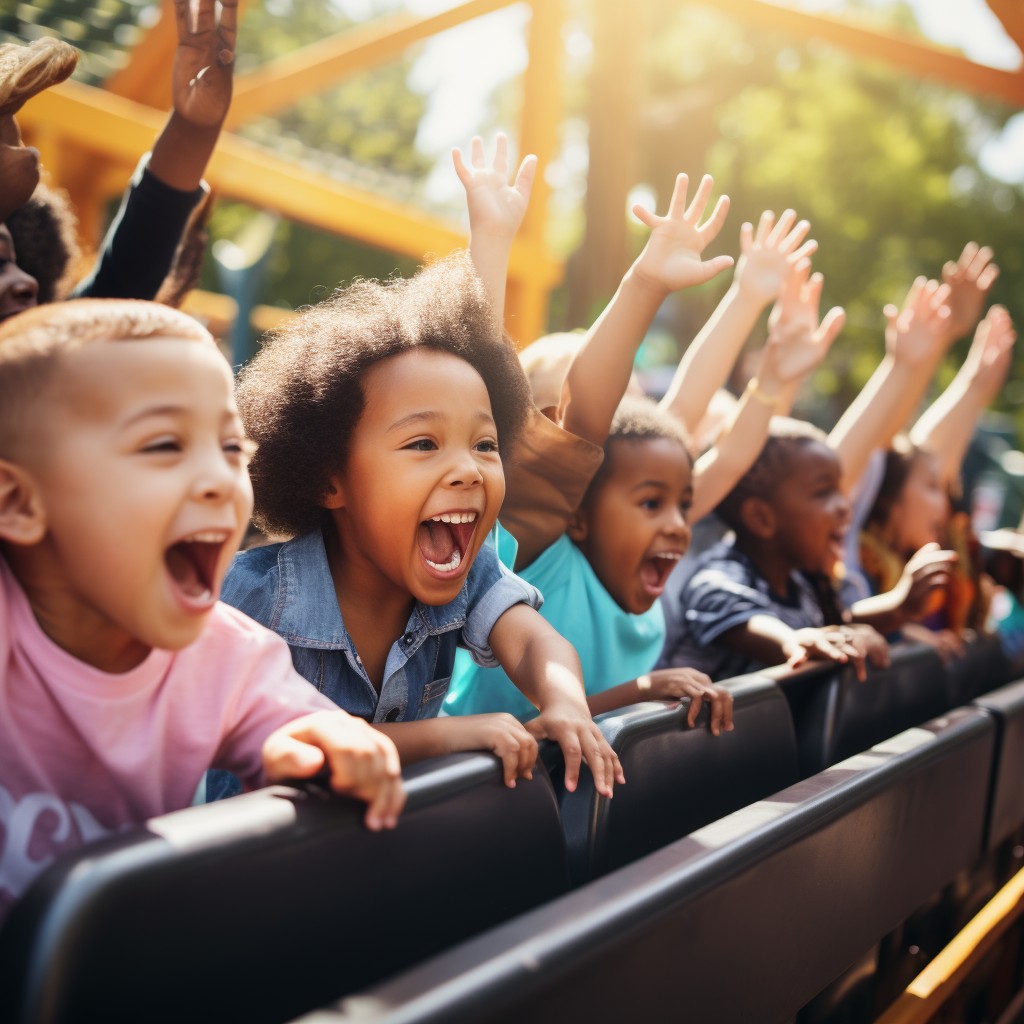 Free Joyful Rollercoaster Ride Image - Amusement Park, Children ...