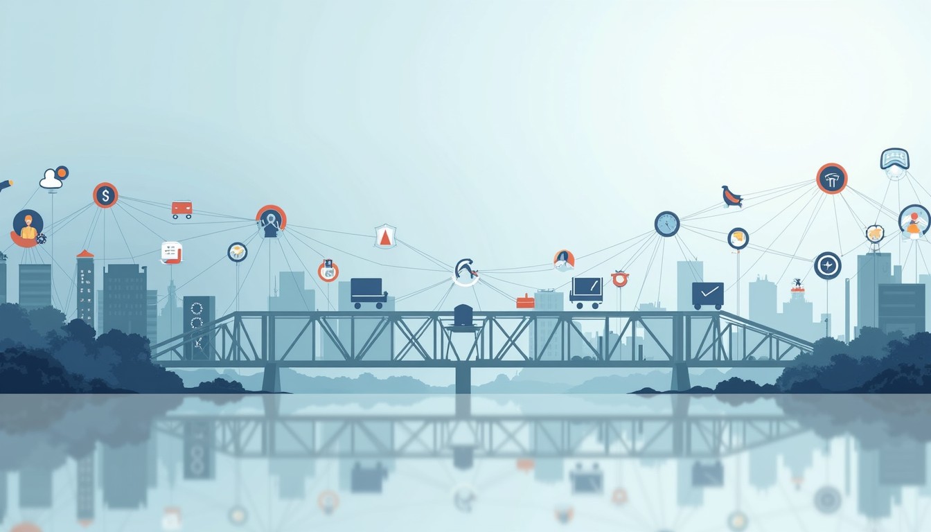 Free Commerce Meets Infrastructure Image - Commerce, Cityscape, Bridge ...