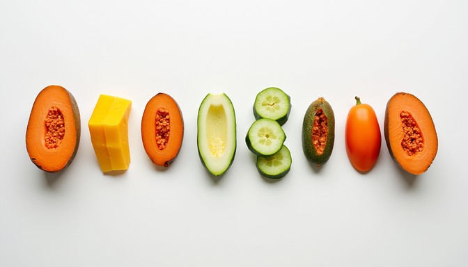 Fresh Fruits Line Free Vibrant produce line Image - Citrus, Cucumber, Tomato | Download ...