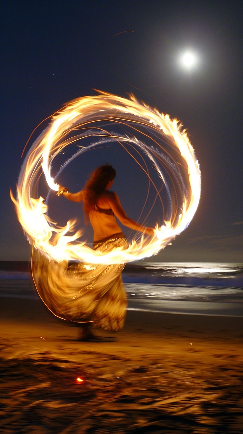 Free Beach Fire Dancing Image - Beach, Fire, Dancing | Download at ...