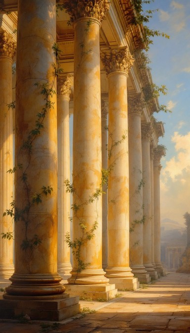Free Sunlit Ancient Columns Image - Columns, Architecture, Classical ...