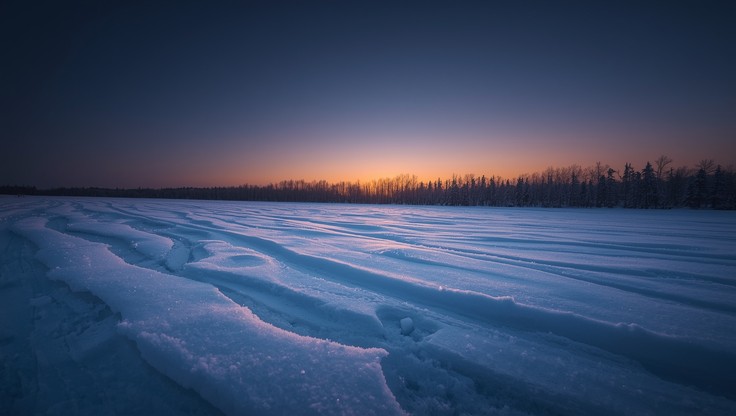 Free Snowy Sunset Serenity Image - Winter, Snow, Sunset | Download at ...