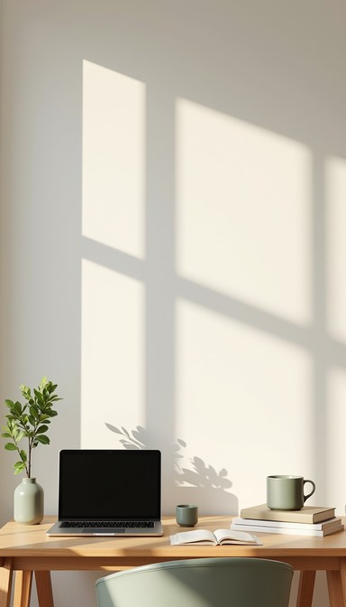 Free Minimalist Morning Workspace Image - Workspace, Minimal, Sunlight ...
