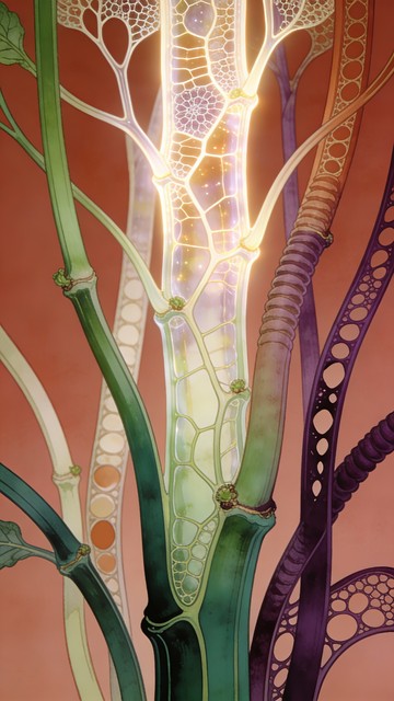 Free Glowing Botanical Stems Image - Botanical, Stems, Translucent ...