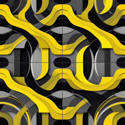 Free Flowing Yellow Geometry Image - Abstract, Geometric, Yellow ...